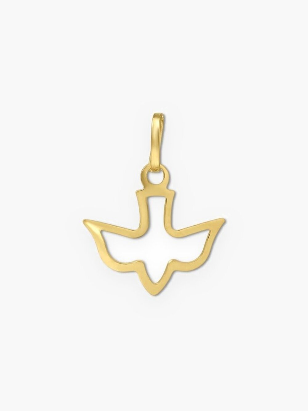 14K Solid Gold Holy Spirit Charm | Everyday Faith Jewelry